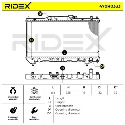 Chłodnica RIDEX 470R0333 470R0333 - foto 5