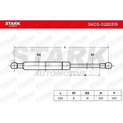 Amortyzator Pokrywy Bagażnika Stark SKGS-0220319 SKGS-0220319 - foto 5