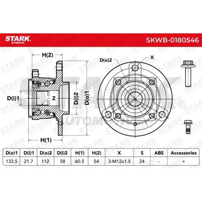 Łożysko Koła Stark SKWB-0180546 SKWB-0180546 - foto 5