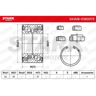 Łożysko Koła Stark SKWB-0180073 SKWB-0180073 - foto 2