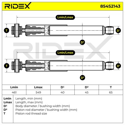 Amortyzator RIDEX 854S2143 854S2143 - foto 5