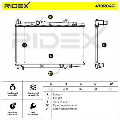 Chłodnica RIDEX 470R0461 470R0461 - foto 8