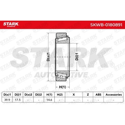 Łożysko Koła Stark SKWB-0180891 SKWB-0180891 - foto 6