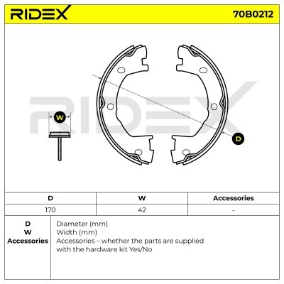 Klocki hamulcowe RIDEX 70B0212 70B0212 - foto 5