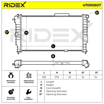 Chłodnica RIDEX 470R0607 470R0607 - foto 5