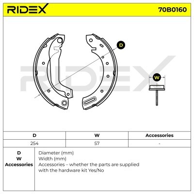 Klocki hamulcowe RIDEX 70B0160 70B0160 - foto 5