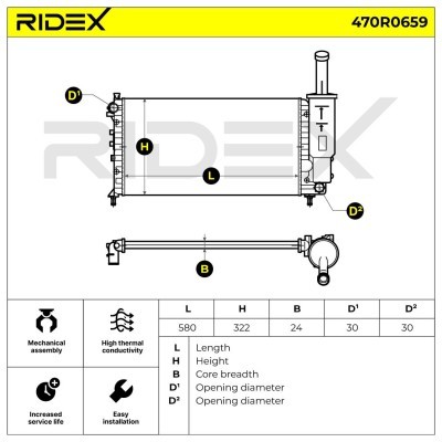 Chłodnica RIDEX 470R0659 470R0659 - foto 5