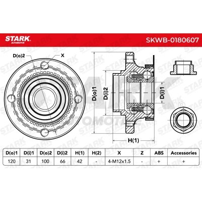 Łożysko Koła Stark SKWB-0180607 SKWB-0180607 - foto 3