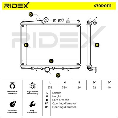 Chłodnica RIDEX 470R0111 470R0111 - foto 3