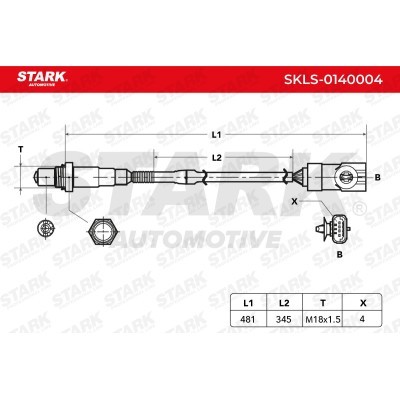 Sonda Lambda Stark SKLS-0140004 SKLS-0140004 - foto 3