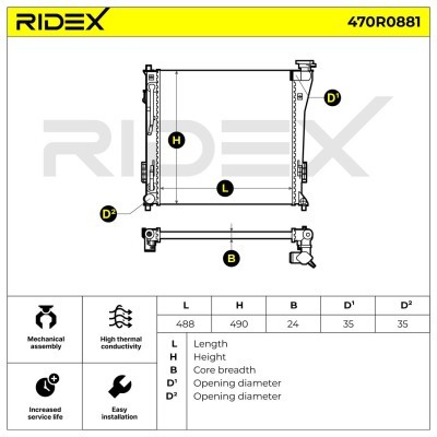 Chłodnica RIDEX 470R0881 470R0881 - foto 10