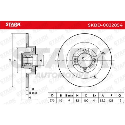 Tarcza hamulcowa Stark SKBD-0022854 SKBD-0022854 - foto 5