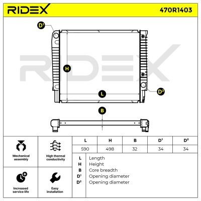 Chłodnica RIDEX 470R1403 470R1403 - foto 5