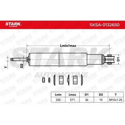 Amortyzator Stark SKSA-0132650 SKSA-0132650 - foto 5