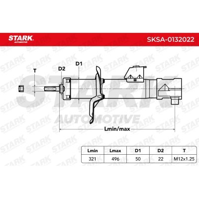 Amortyzator Stark SKSA-0132022 SKSA-0132022 - foto 3