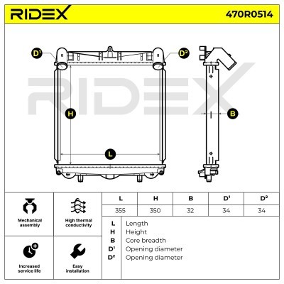 Chłodnica RIDEX 470R0514 470R0514 - foto 5