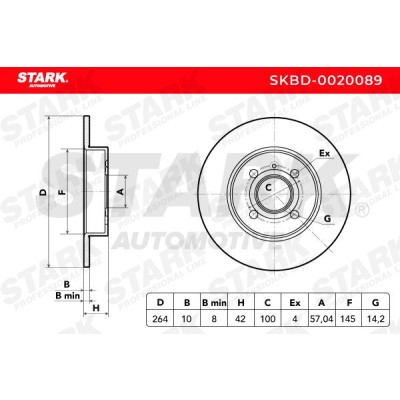 Tarcza hamulcowa Stark SKBD-0020089 SKBD-0020089 - foto 5