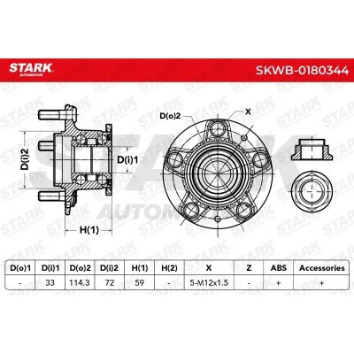 Łożysko Koła Stark SKWB-0180344 SKWB-0180344 - foto 3