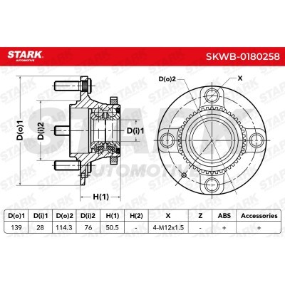 Łożysko Koła Stark SKWB-0180258 SKWB-0180258 - foto 5