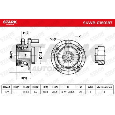 Łożysko Koła Stark SKWB-0180187 SKWB-0180187 - foto 4