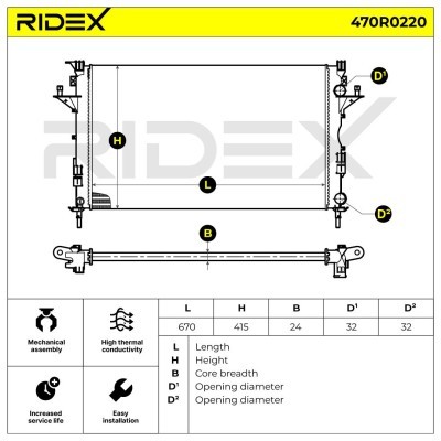 Chłodnica RIDEX 470R0220 470R0220 - foto 5