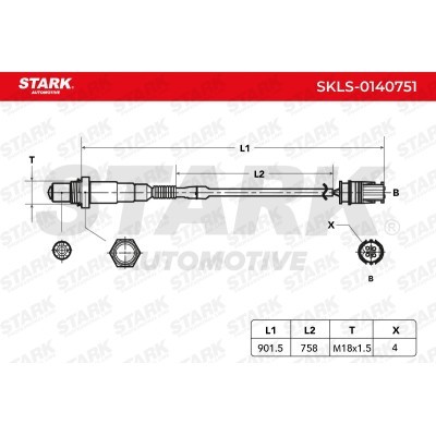 Sonda Lambda Stark SKLS-0140751 SKLS-0140751 - foto 6