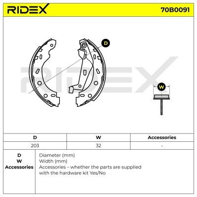 Klocki hamulcowe RIDEX 70B0091 70B0091 - foto 5
