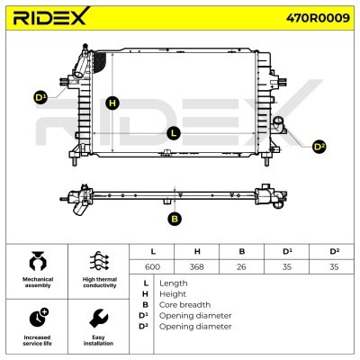 Chłodnica RIDEX 470R0009 470R0009 - foto 5
