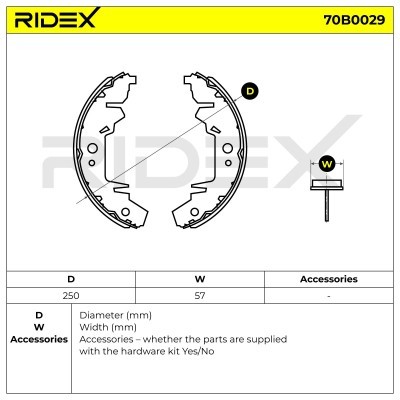 Klocki hamulcowe RIDEX 70B0029 70B0029 - foto 5