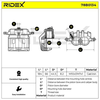 Zacisk Hamulcowy RIDEX 78B0134 78B0134 - foto 4