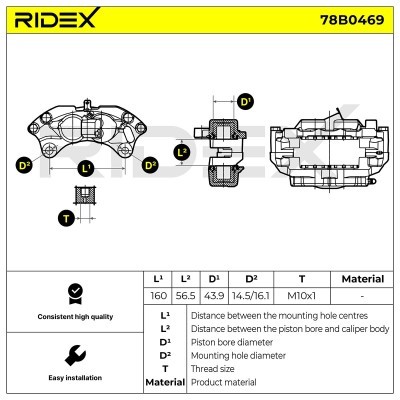 Zacisk Hamulcowy RIDEX 78B0469 78B0469 - foto 7