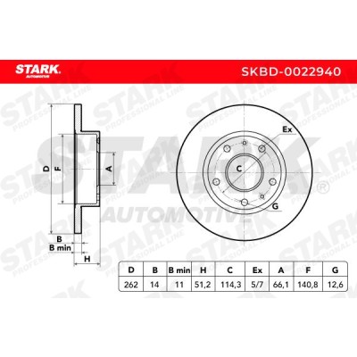 Tarcza hamulcowa Stark SKBD-0022940 SKBD-0022940 - foto 5