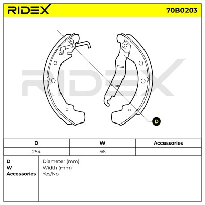 Klocki hamulcowe RIDEX 70B0203 70B0203 - foto 6