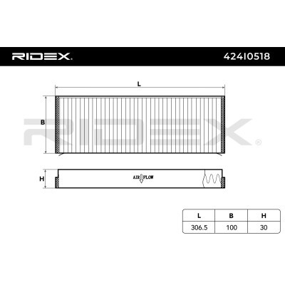 Filtr Kabinowy RIDEX 424I0518 424I0518 - foto 6