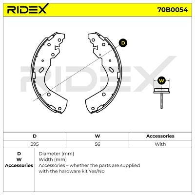 Klocki hamulcowe RIDEX 70B0054 70B0054 - foto 5