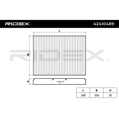 Filtr Kabinowy RIDEX 424I0489 424I0489 - foto 6