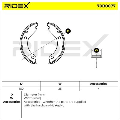 Klocki hamulcowe RIDEX 70B0077 70B0077 - foto 5