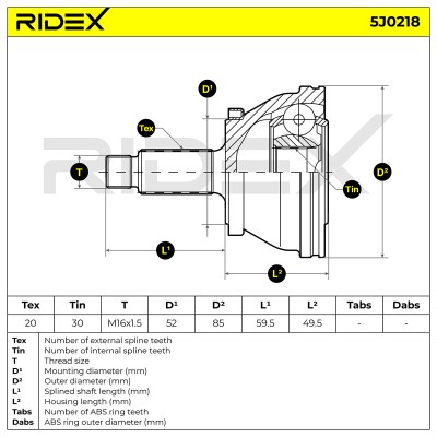 Przegub RIDEX 5J0218 5J0218 - foto 5
