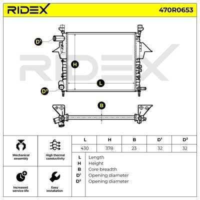 Chłodnica RIDEX 470R0653 470R0653 - foto 4