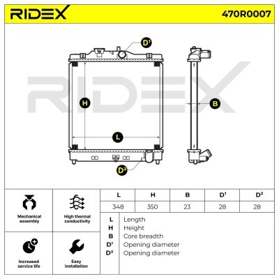 Chłodnica RIDEX 470R0007 470R0007 - foto 4