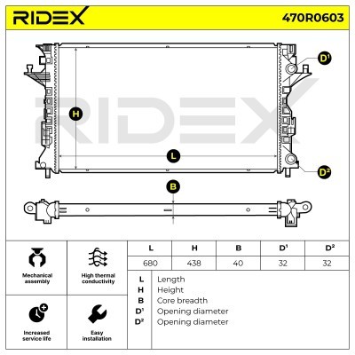 Chłodnica RIDEX 470R0603 470R0603 - foto 5