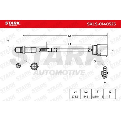 Sonda Lambda Stark SKLS-0140525 SKLS-0140525 - foto 6