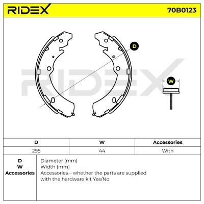 Klocki hamulcowe RIDEX 70B0123 70B0123 - foto 5