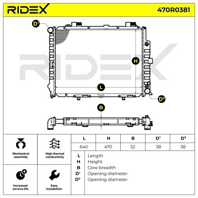 Chłodnica RIDEX 470R0381 470R0381 - foto 5