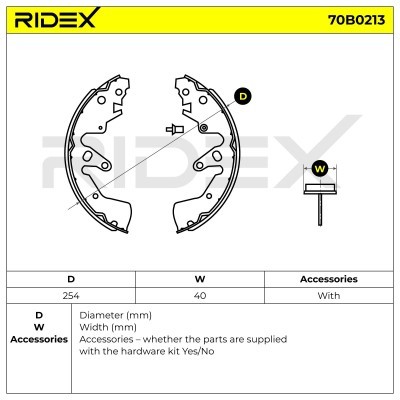 Klocki hamulcowe RIDEX 70B0213 70B0213 - foto 5