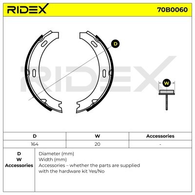 Klocki hamulcowe RIDEX 70B0060 70B0060 - foto 5
