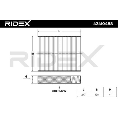 Filtr Kabinowy RIDEX 424I0488 424I0488 - foto 8
