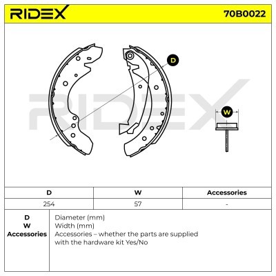 Klocki hamulcowe RIDEX 70B0022 70B0022 - foto 5