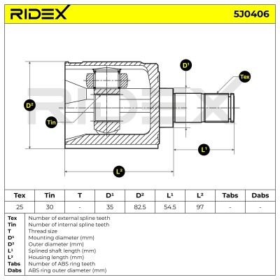 Przegub RIDEX 5J0406 5J0406 - foto 6