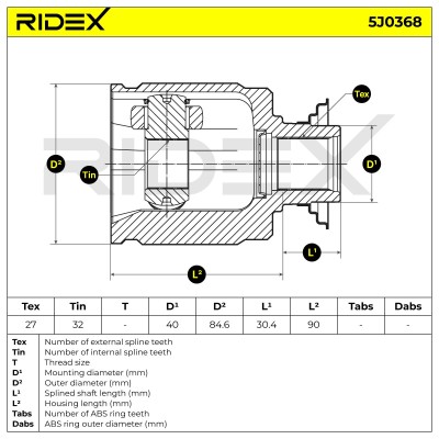 Przegub RIDEX 5J0368 5J0368 - foto 6